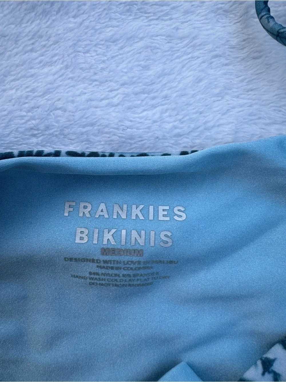 Frankie's Bikinis Alana Blue Tia Shine Top & 2 MacKenzie Shine String Bottoms!!!